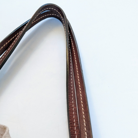 Vintage Moschino Structured Canvas and Leather Tote Bag - Picture 7 of 15